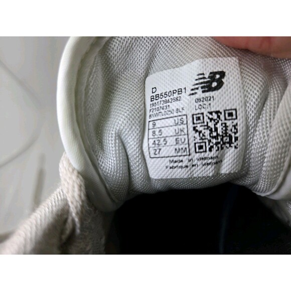 New Balance 550 Shoes Men\'s 9 D White Athletic Workout Casual Classic Sneakers main image 5